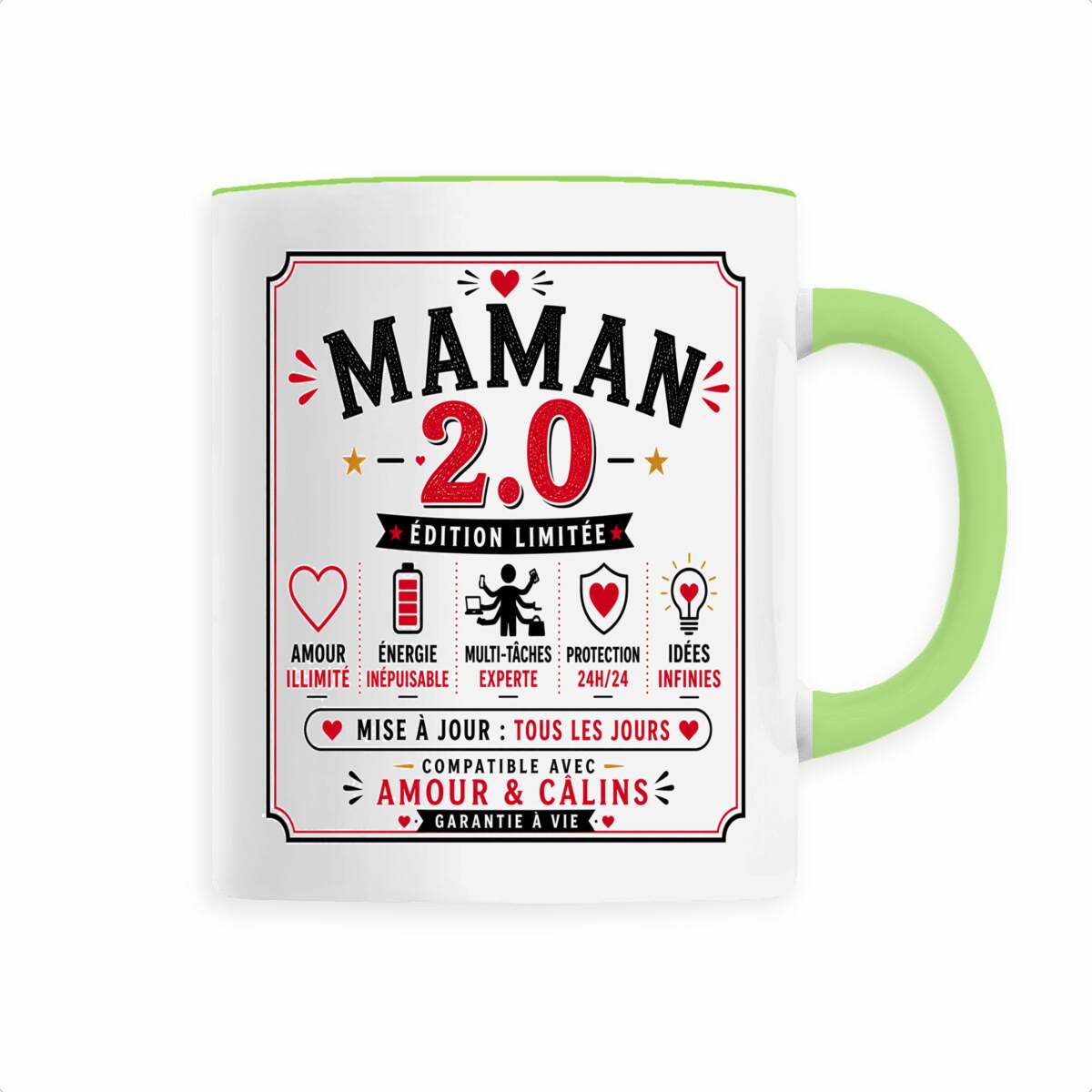 face_0_5 Mug Maman 2.0 Édition Limitée | Cadeau original pour maman exceptionnelle
