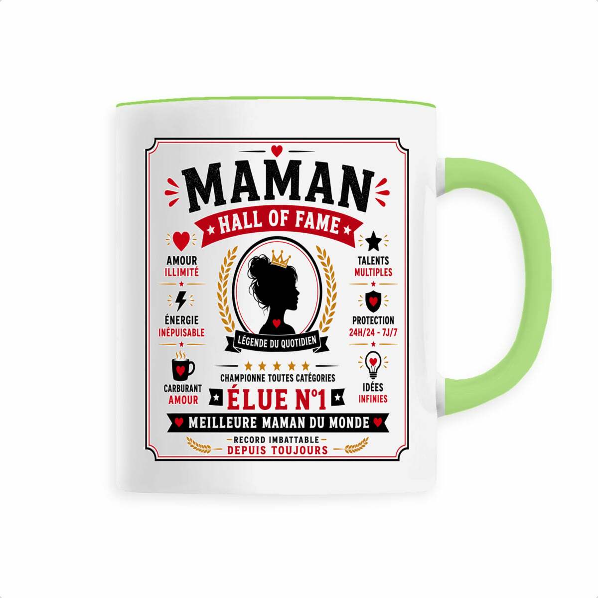 face_0_5 Mug Maman Hall of Fame | Élue N°1 Meilleure Maman du Monde