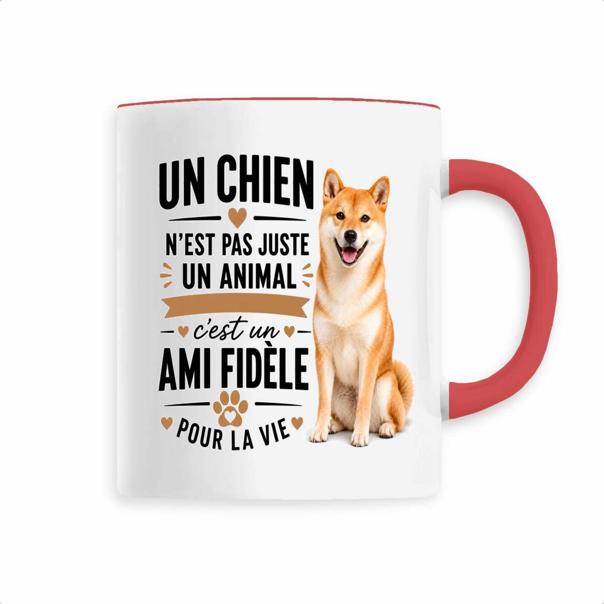 face_2_3 Mug Shiba Inu – Un Chien N'est Pas Juste Un Animal, C'est Un Ami Fidèle Pour La Vie