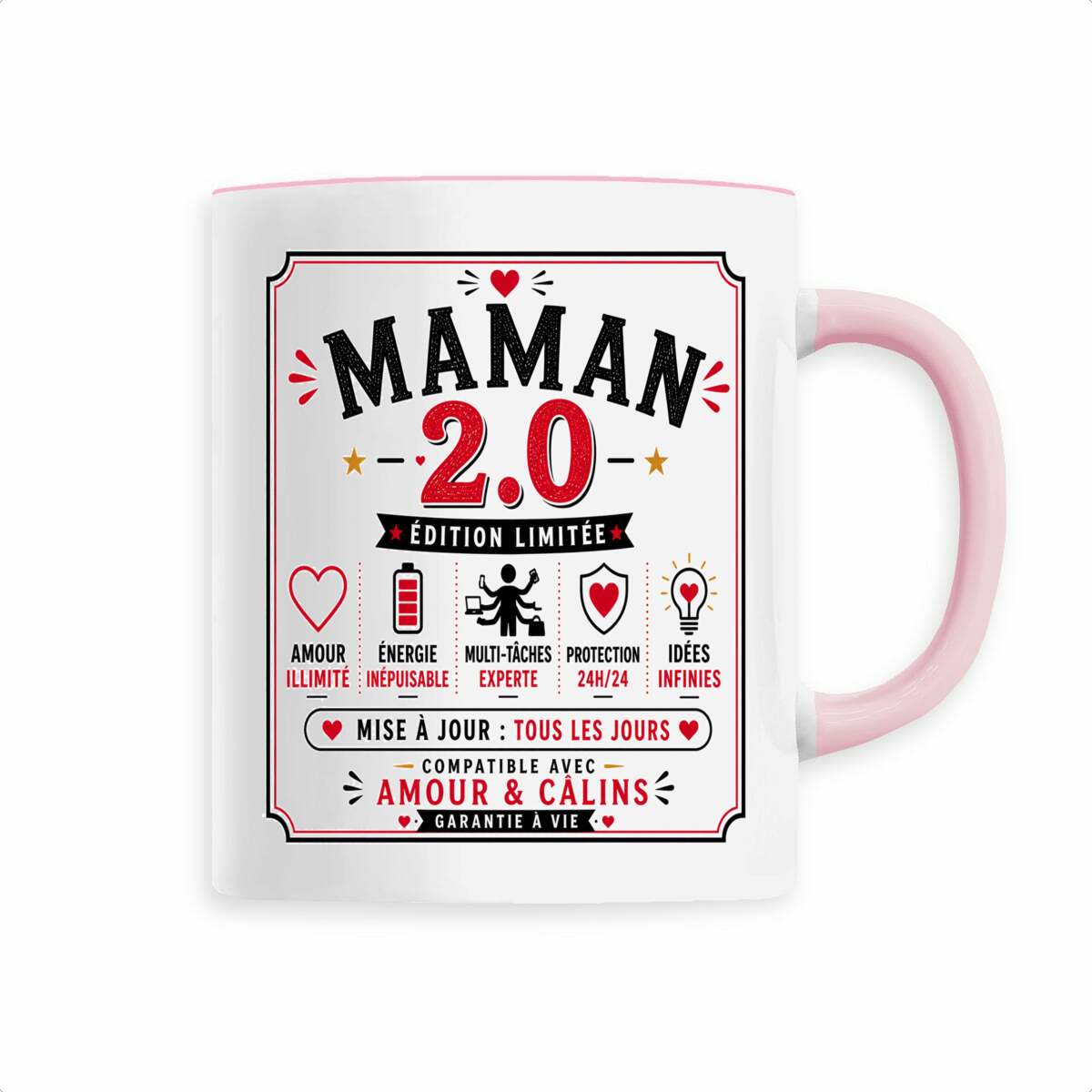 face_3_2 Mug Maman 2.0 Édition Limitée | Cadeau original pour maman exceptionnelle