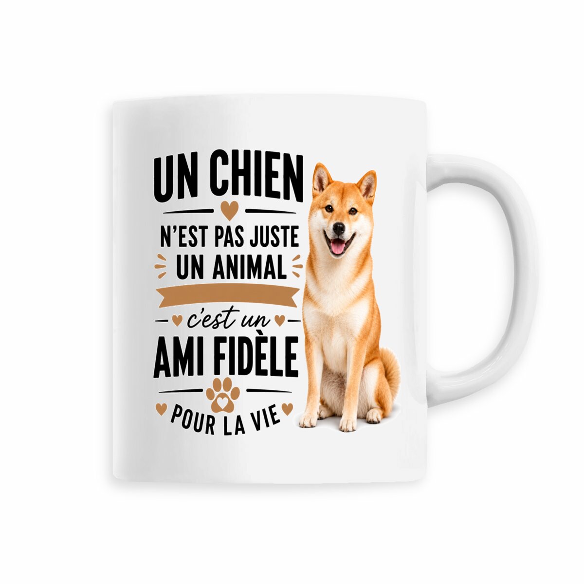 face_5_0 Mug Shiba Inu – Un Chien N'est Pas Juste Un Animal, C'est Un Ami Fidèle Pour La Vie