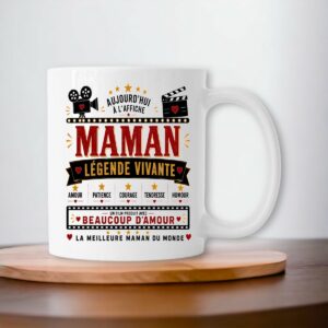 Mug Maman Légende Vivante | Cadeau original pour la meilleure maman du monde