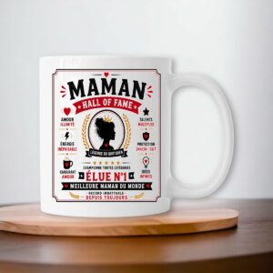 Mug Maman Hall of Fame | Élue N°1 Meilleure Maman du Monde