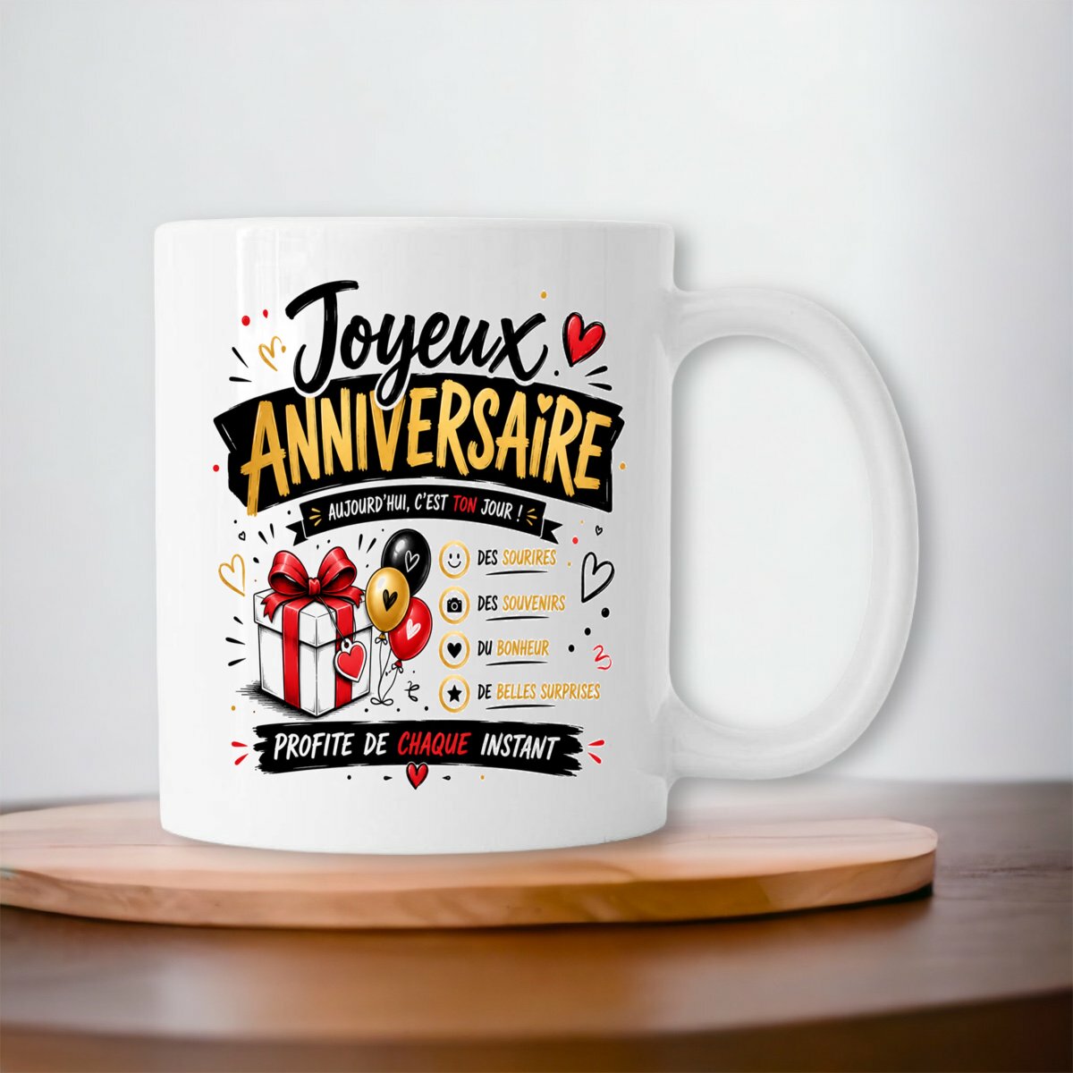 Accueil Mug Joyeux Anniversaire Original – Cadeau Anniversaire Homme ou Femme