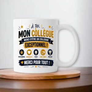 Mug Collègue Exceptionnel – Merci Pour Tout