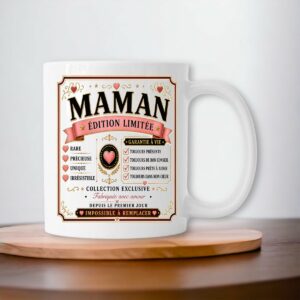 Mug Maman Édition Limitée – Cadeau Original et Élégant pour une Maman Exceptionnelle