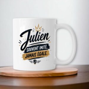 Mug Julien – Souvent Imité, Jamais Égalé | Cadeau Prénom Original