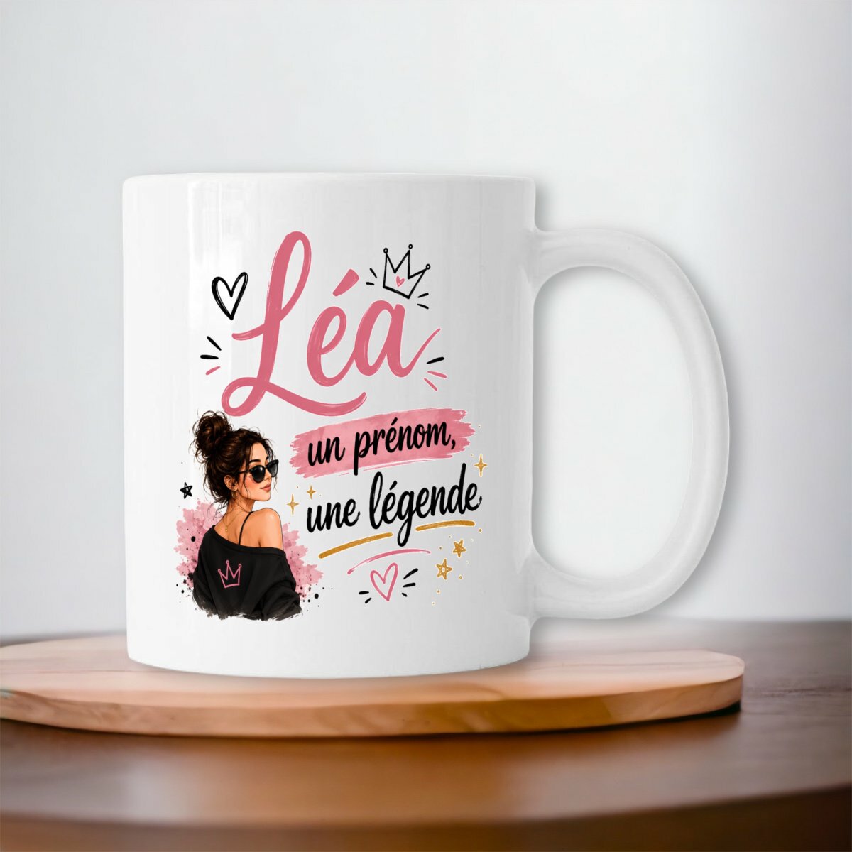 Accueil Mug Léa – Un Prénom, Une Légende | Cadeau Prénom Personnalisé