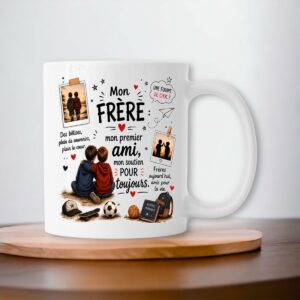 Mug Mon Frère – Mon premier ami, mon soutien pour toujours | Cadeau frère original