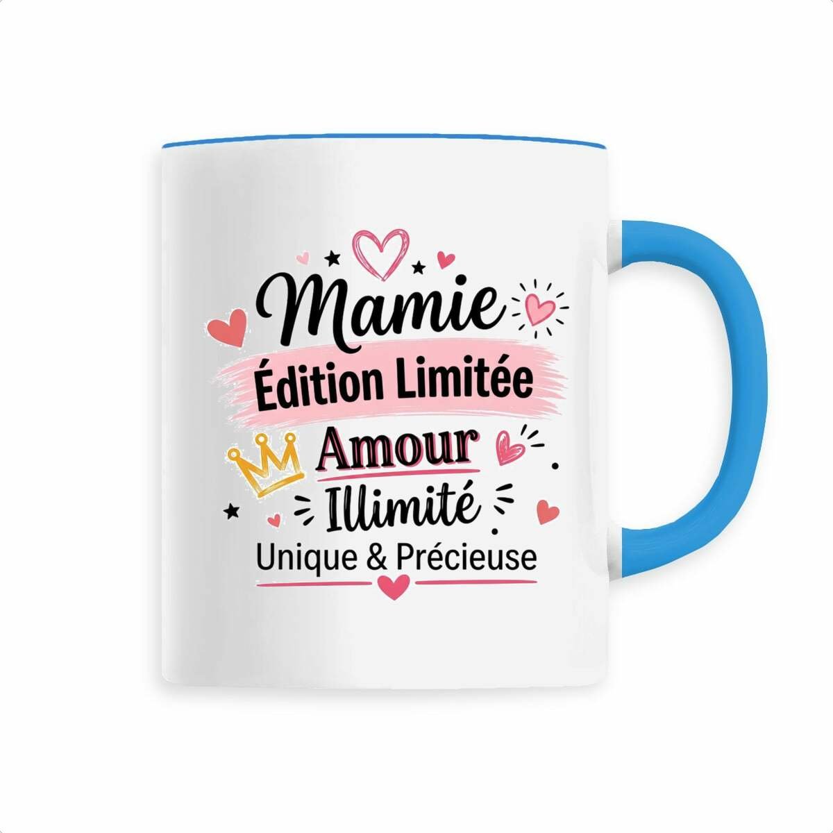 face_1_4 Mug Mamie Édition Limitée – Amour Illimité | Cadeau Original pour Mamie