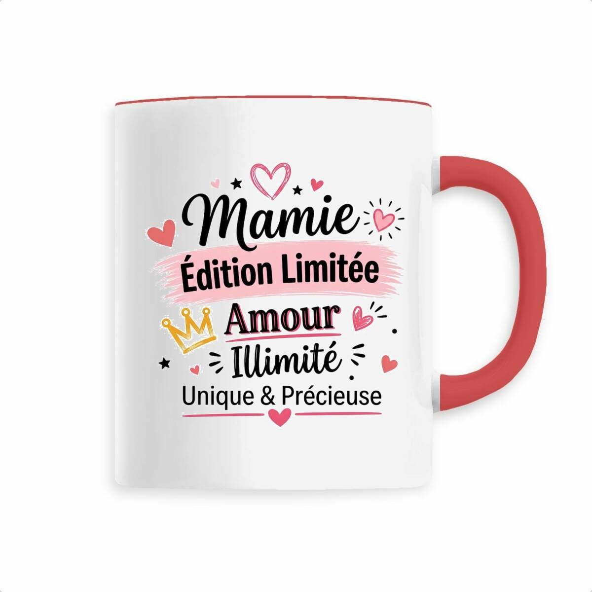 face_2_3 Mug Mamie Édition Limitée – Amour Illimité | Cadeau Original pour Mamie