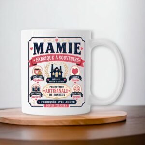 Mug Mamie Fabrique à Souvenirs – Cadeau Original pour Mamie